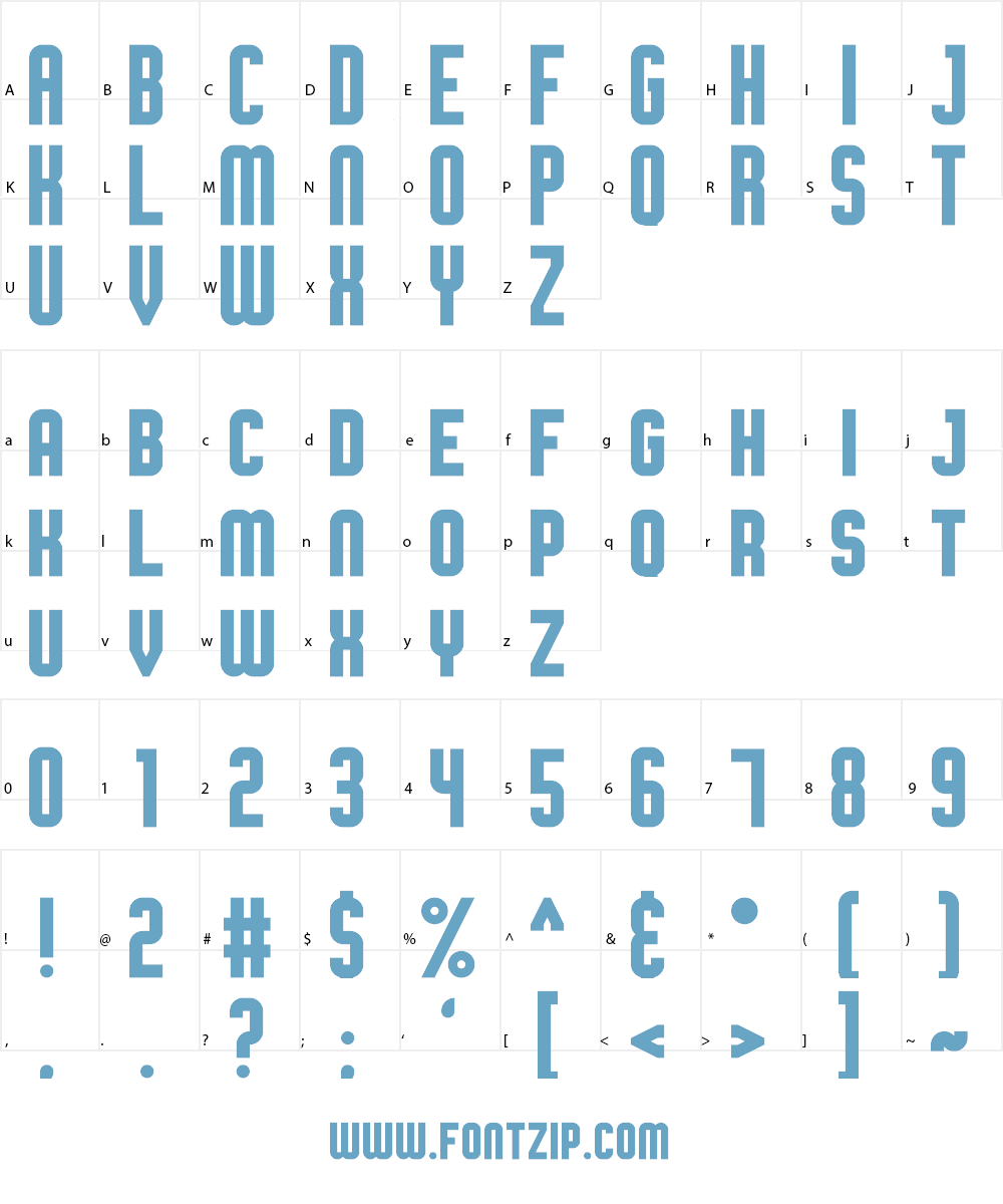 Broadsheet Bubble Font Character